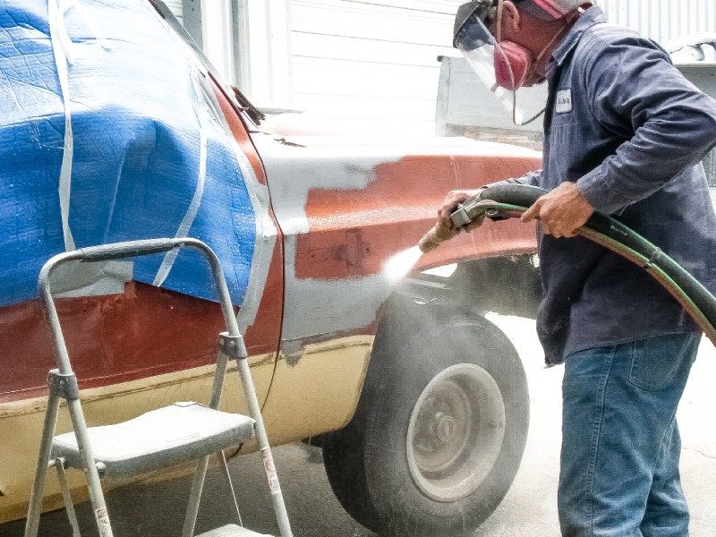 Automotive dustless blasting project 1