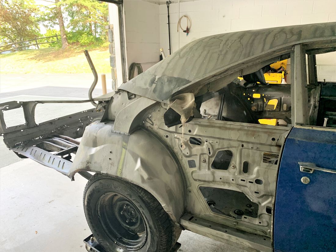 Automotive dustless blasting project 10