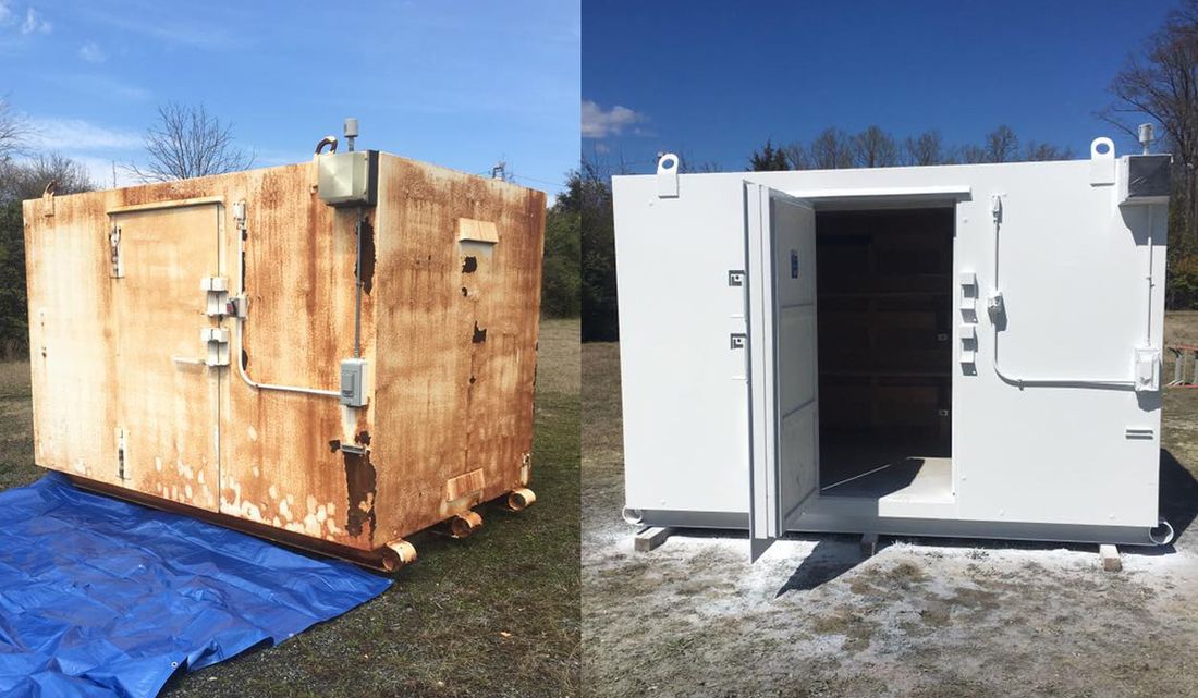 Industrial dustless blasting project 1
