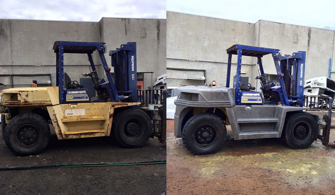 Industrial dustless blasting project 2