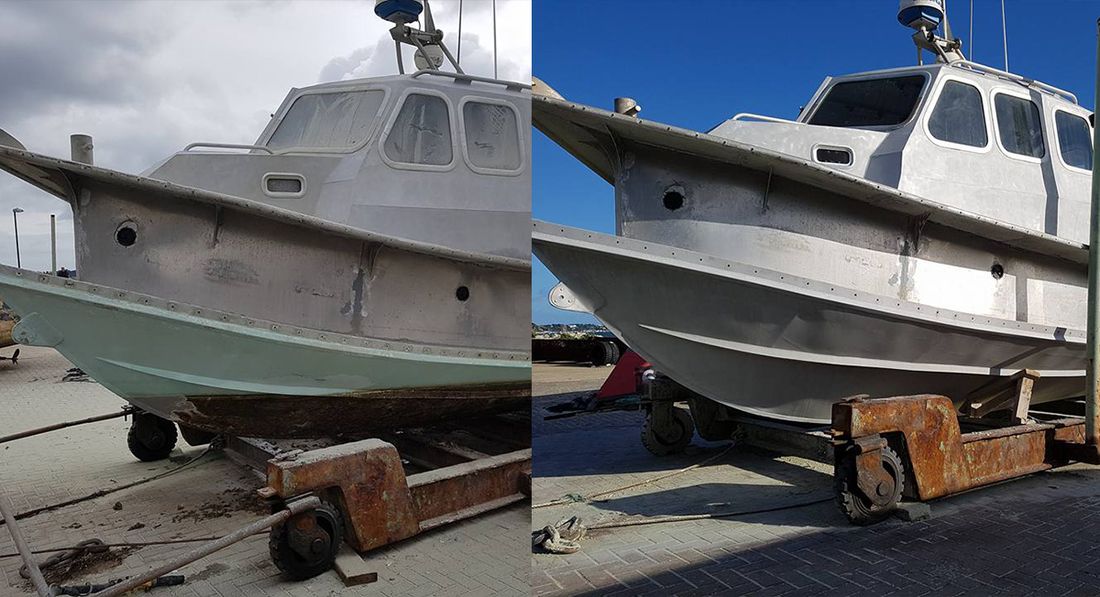 Marine dustless blasting project 7