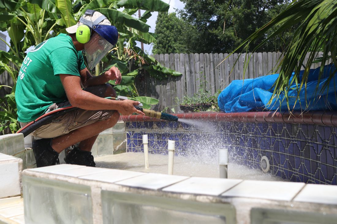 Residential dustless blasting project 4