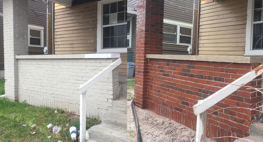 Residential dustless blasting project 5